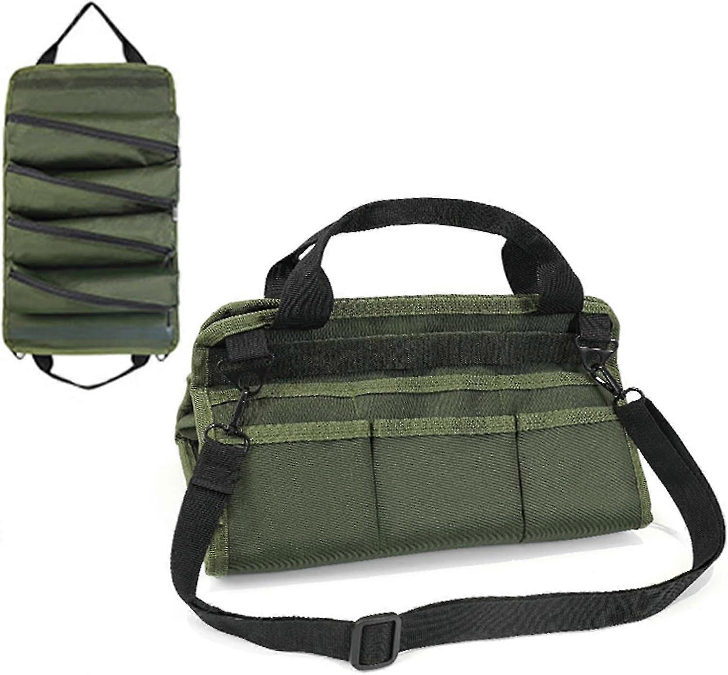 Multipurpose Tool Roll Bag, Durable & Portable Tools Pouch for Heavy Duty Wrenches and Kits