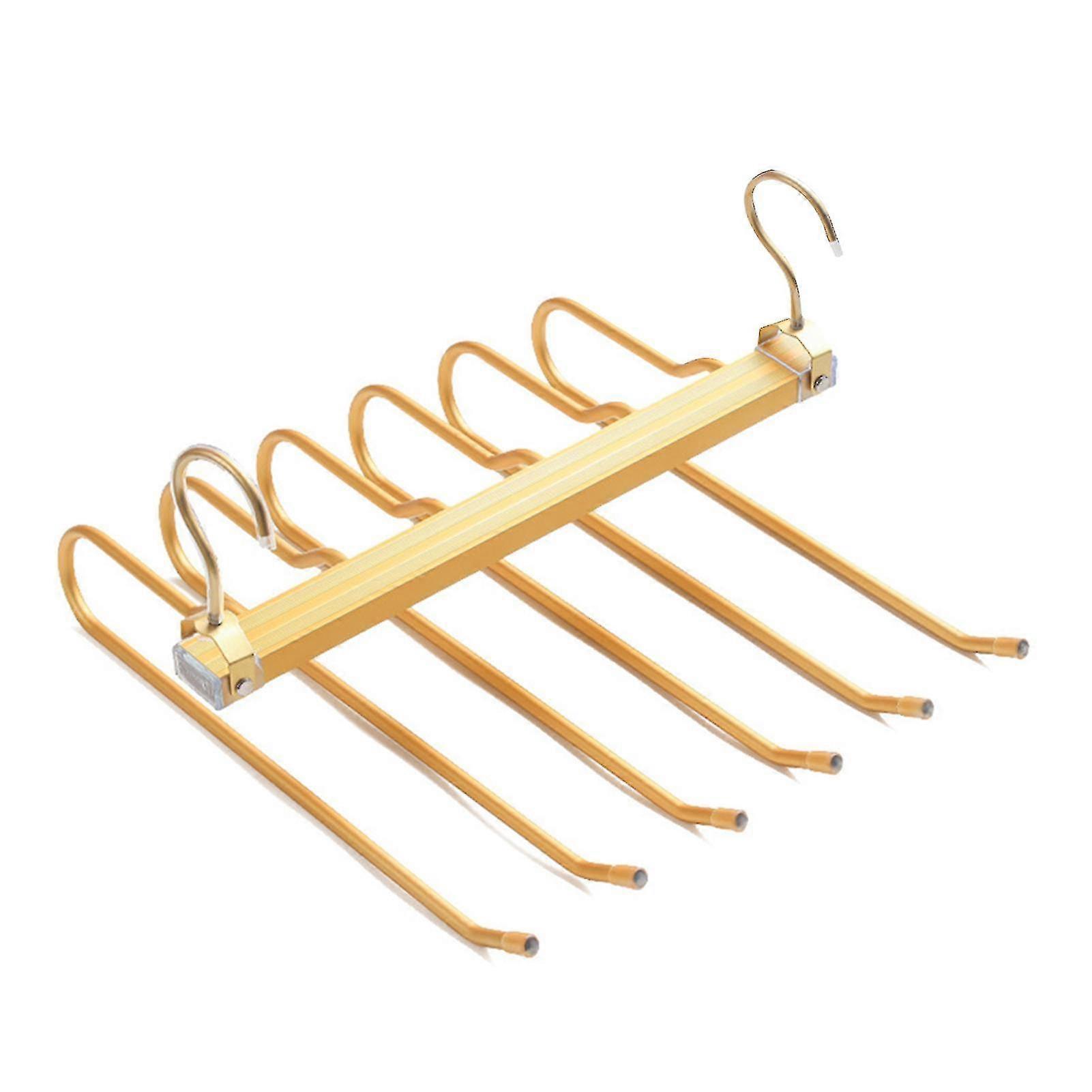 Telescopic Folding Trouser Hanger Saving Space Pants Storage Holder For Home