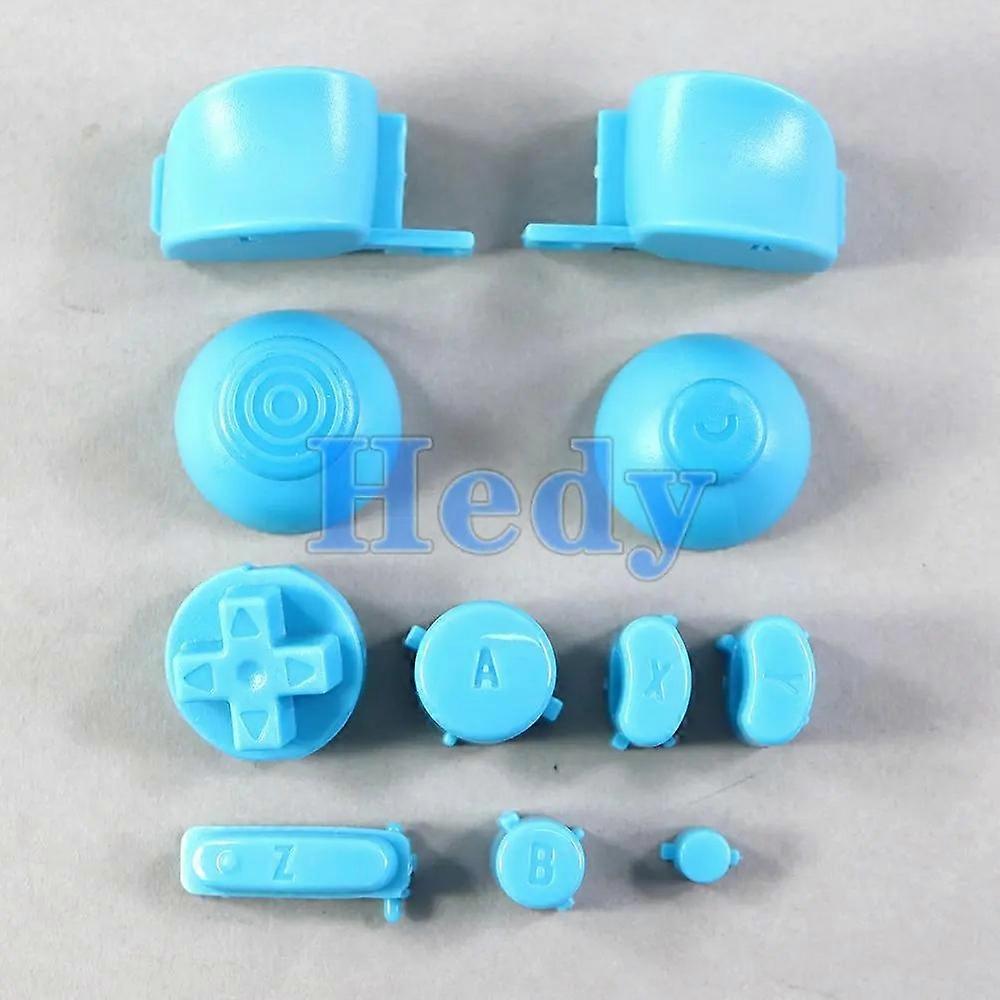 1set Full set L R ABXY Z Keypads Buttons With 3D Thumbsticks Caps For GameCube For NGC D Pads Power ON OFF Buttons