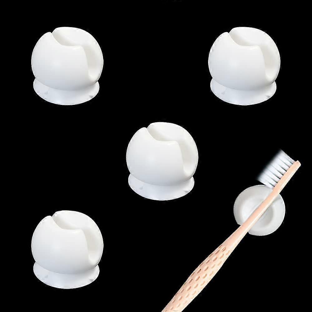 4 Pcs Toothbrush Holder , White
