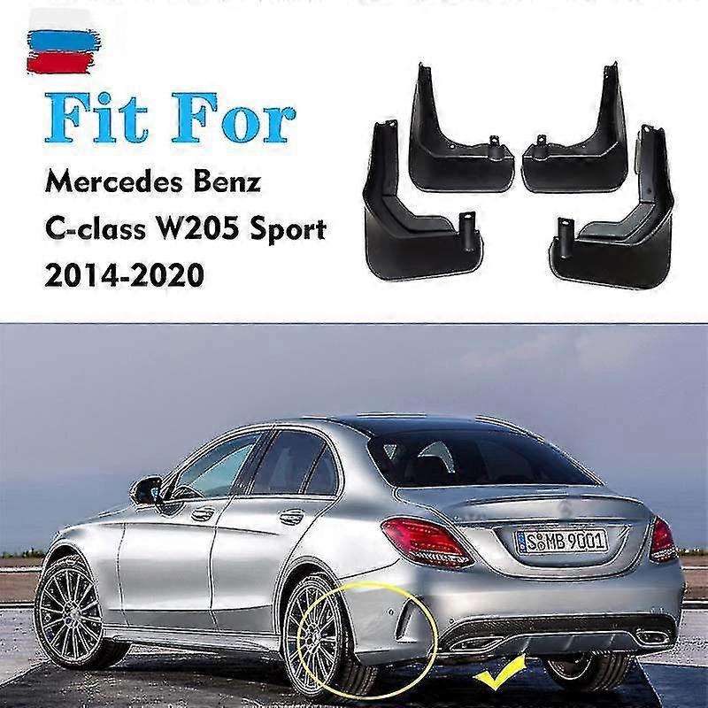 Mudflaps For Mercedes Benz C Class W205 Sport Mudguard Splash Mud Flap Guard Fender Mudguards Car Accessories Auto Styline