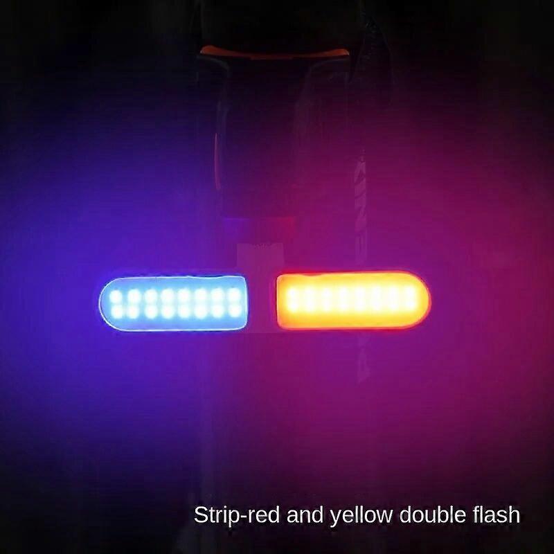 פנס אחורי לאופניים אזהרת בטיחות רכיבה פנס זנב פלאש פנסים אחוריים להרים רכיבת לילה MTB רכיבת לילה אביזרים