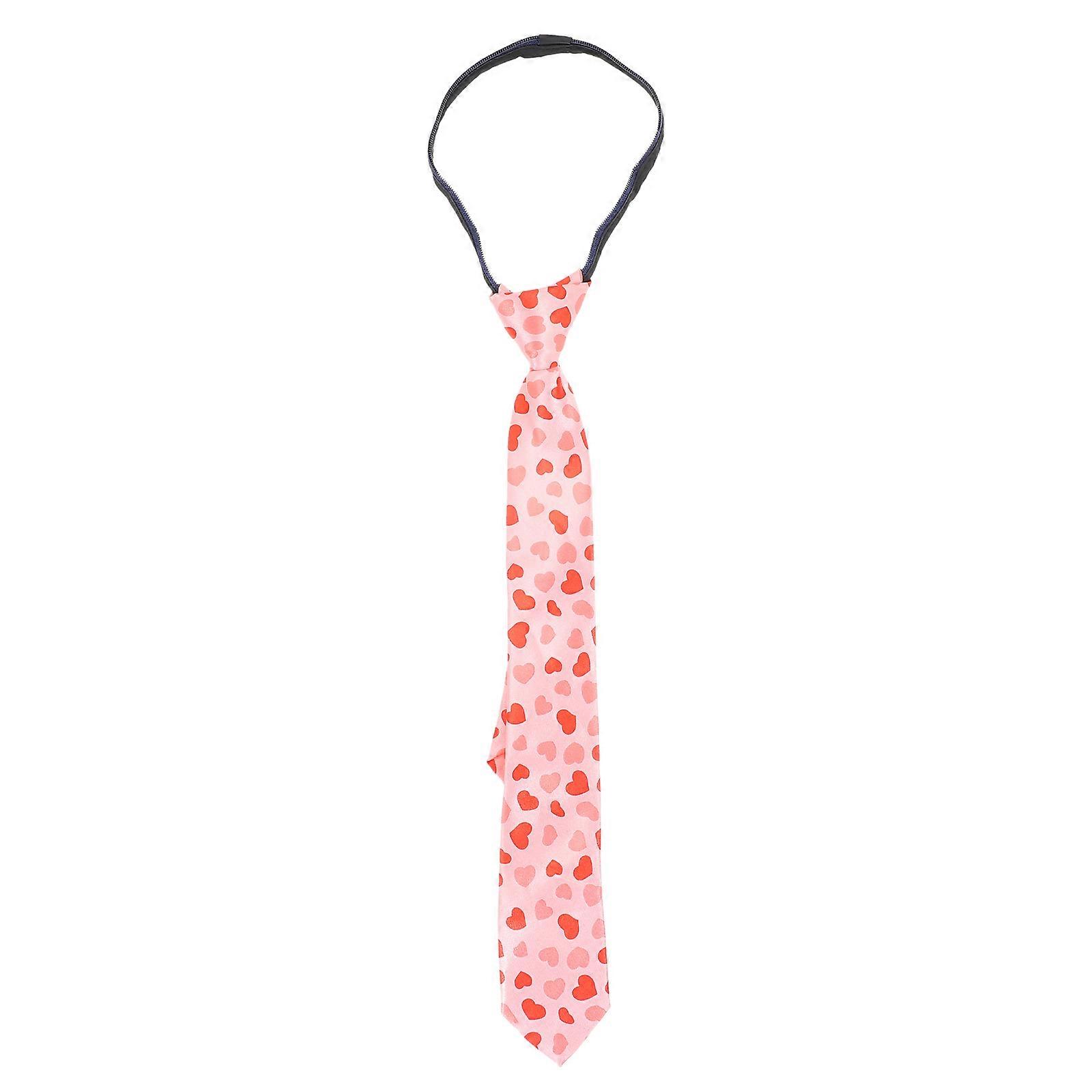 1pc Creative Tie for Valentine's Day Festive Polyester Apples Pattern Tie