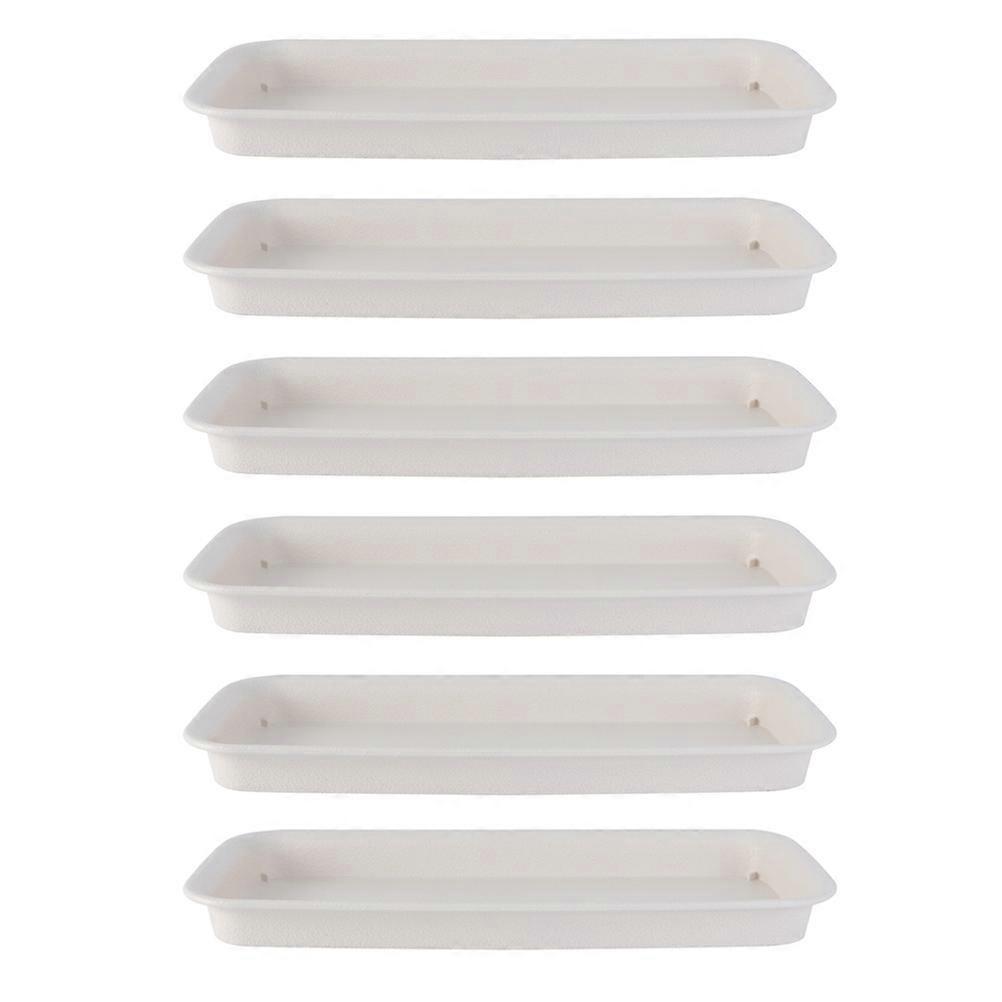 6pcs Plastic Flower Pot Trays Durable Planter Pot Trays Simple Bottom Trays