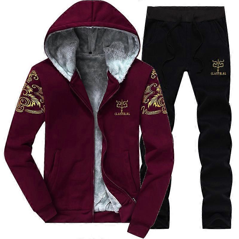 Men's Casual Tracksuit Full Zip Running Sports Jacket and Pants Set