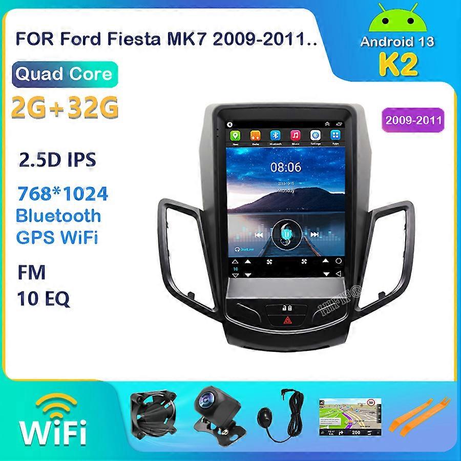 8 Core Carplay Android 13 For Ford Fiesta CarMultimedia Player Auto Radio Automotivo GPS Navigation Stereo 4G DSP 2009-2016