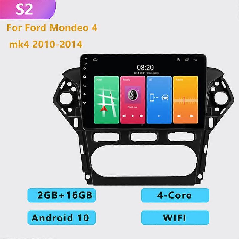 2DIN NO dvd 4G+64G android 10.0 auto car multimedia video player carplay GPS navigation For Ford Mondeo 4 mk4 2010-2013 2014