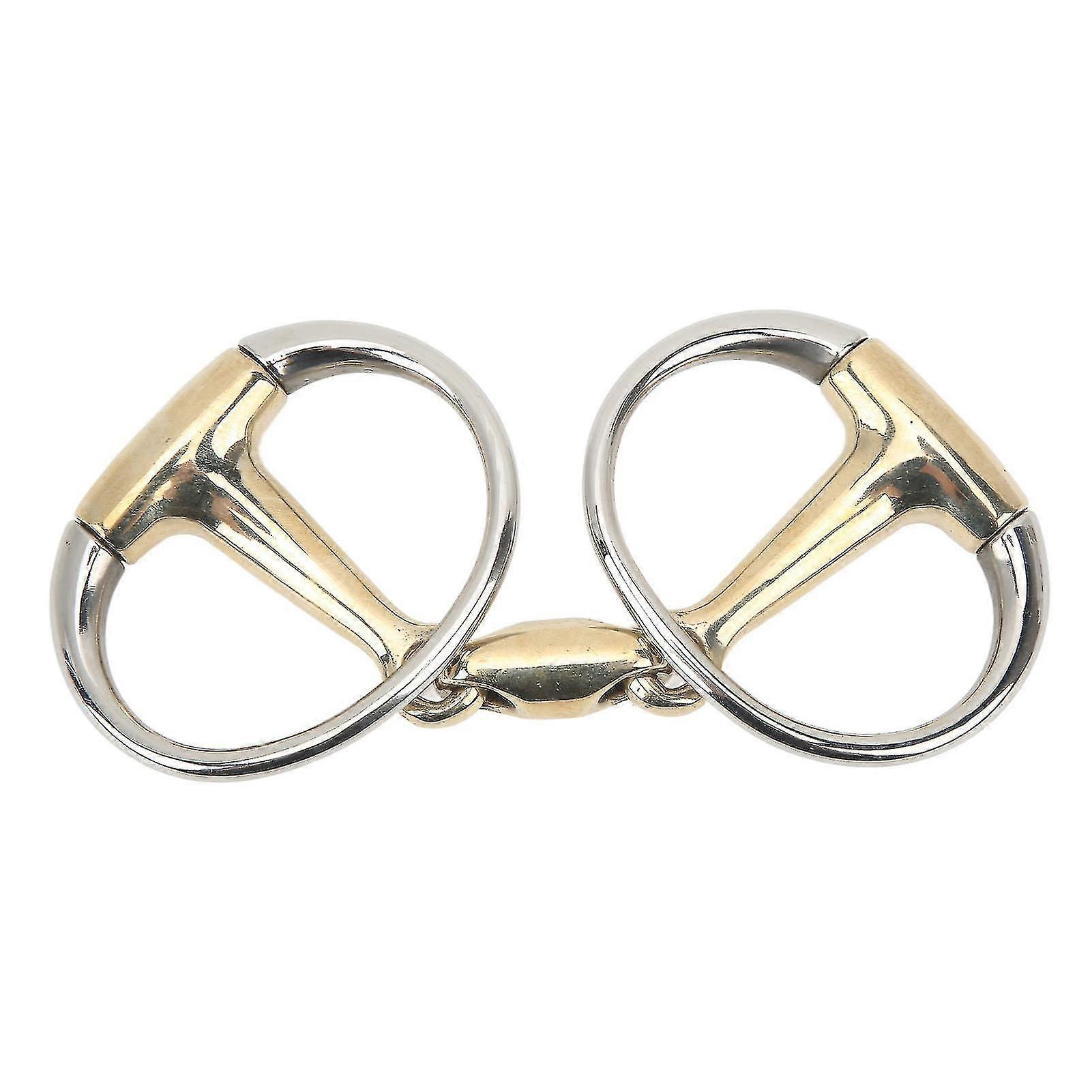 135 mm rustfritt stål og kobber løs ring snaffle bit - utendørs gave