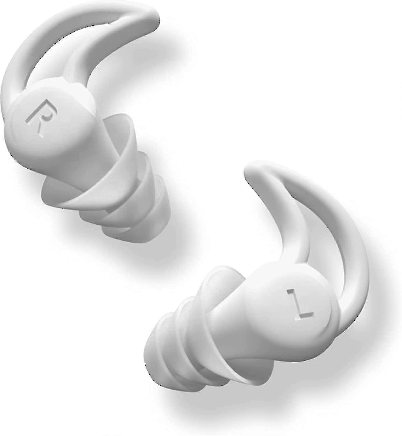 Bouchons d’oreilles silencieux à réduction de bruit, protection auditive super douce et réutilisable en silicone flexible pour dormir, sensibilité au bruit