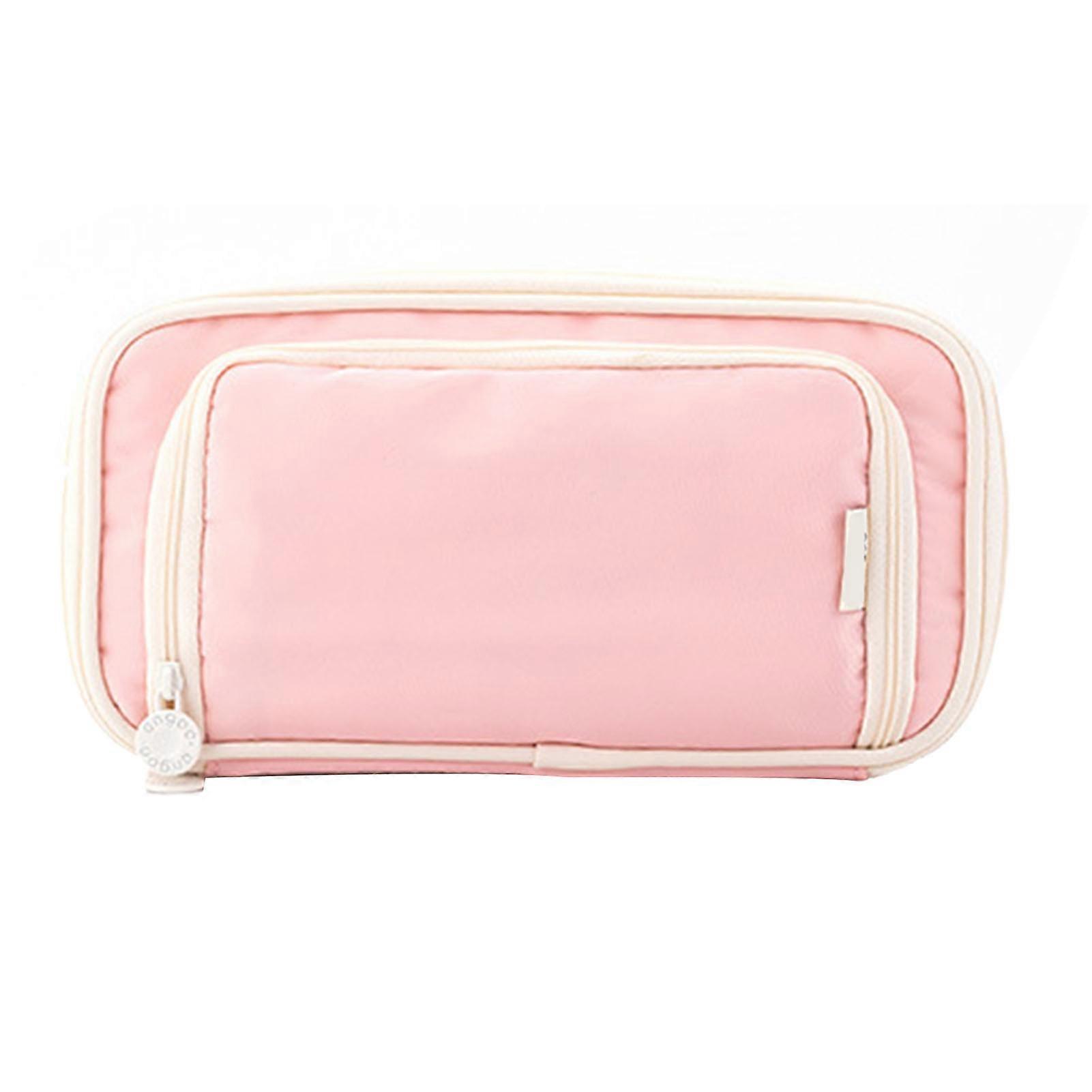 Pencil Case Large Capacity Multi Layer Portable Easy To Clean Pen Pouch Bag for School Supplies