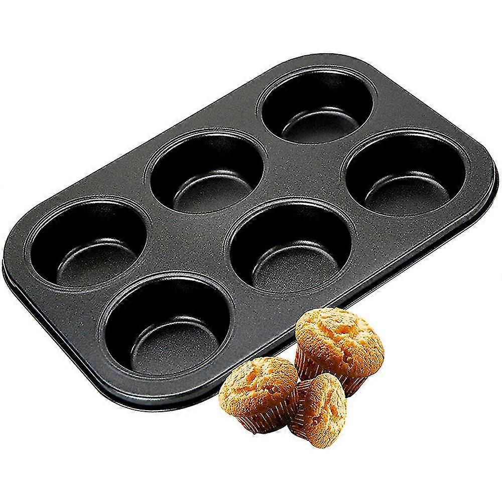 Set Of 6 Cups Muffin Tray Muffins, Non-stick Muffin Tin, Muffin Tin Bakeware, Muffin Tin, Muffin Baking Tray, For Cupcakes, Pudding, Cake, Brownies (b