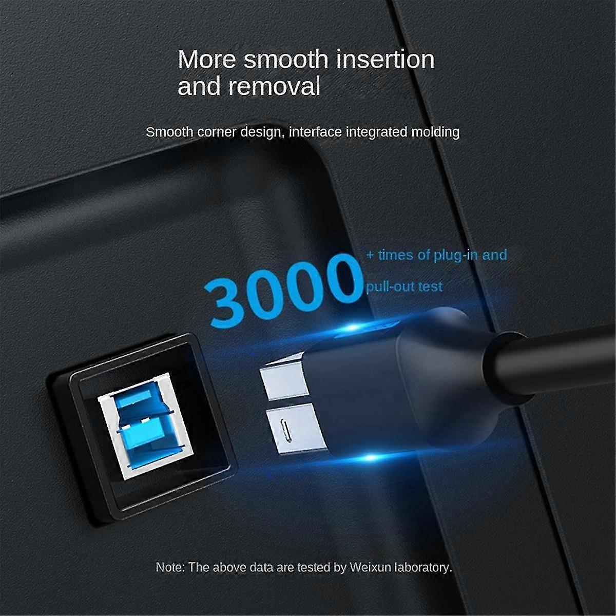 Kabel Tiskárny Kabel USB 3.0 Typ A Samec Na B Samec Pro Tiskárnu 2m