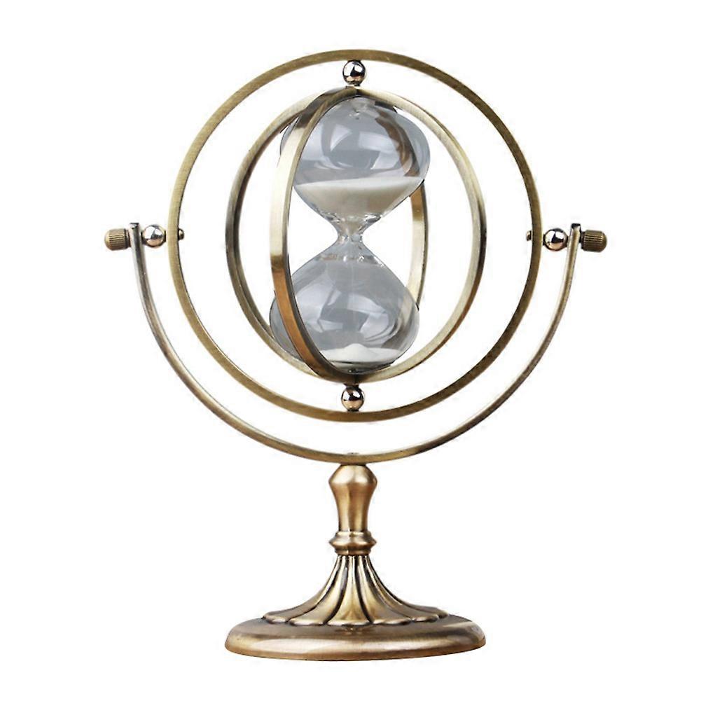 Nordic Hour Glass Rotating Sand Hourglass Decor Globe Ornaments Sand Clock Sandglass Timer Room Dec