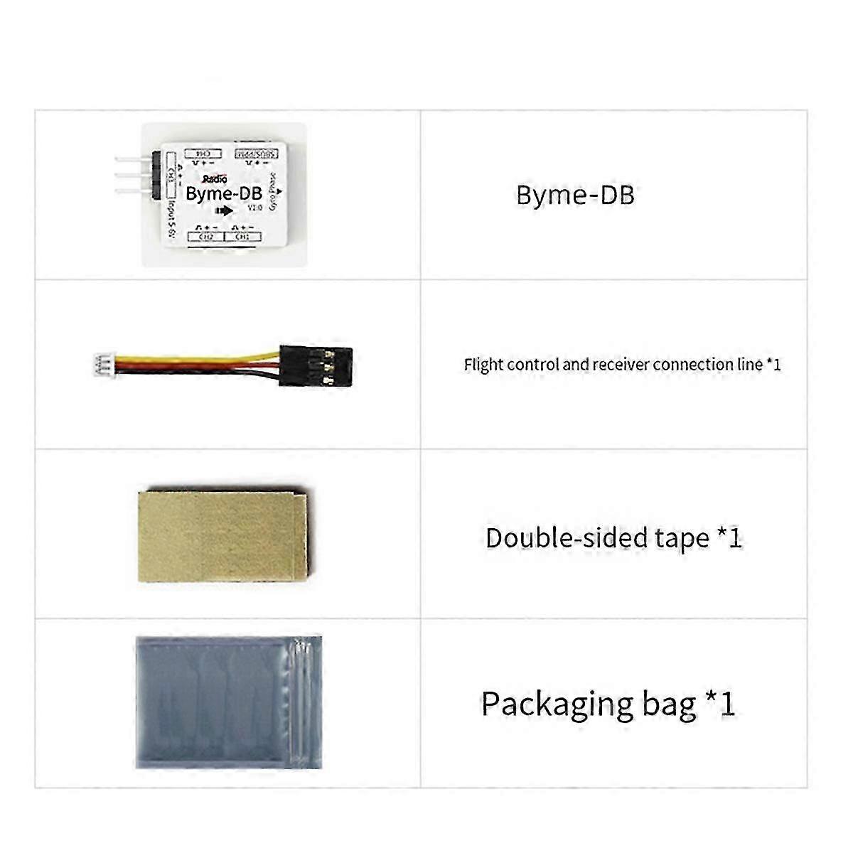 For Radiolink Byme-db Flight Controller Built-in Gyroscope For Wing Mini Fixed Wing Paper Plane J10 Su27 F22