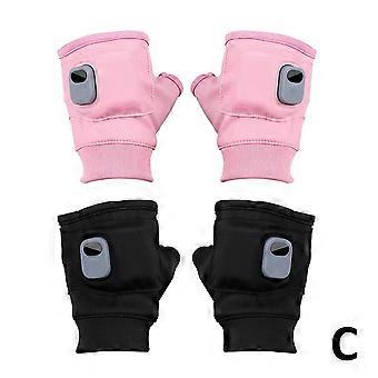 USB elektrische Heizhandschuhe Einstellbare beheizte Handschuhe Schnelle Heizung Halbfinger