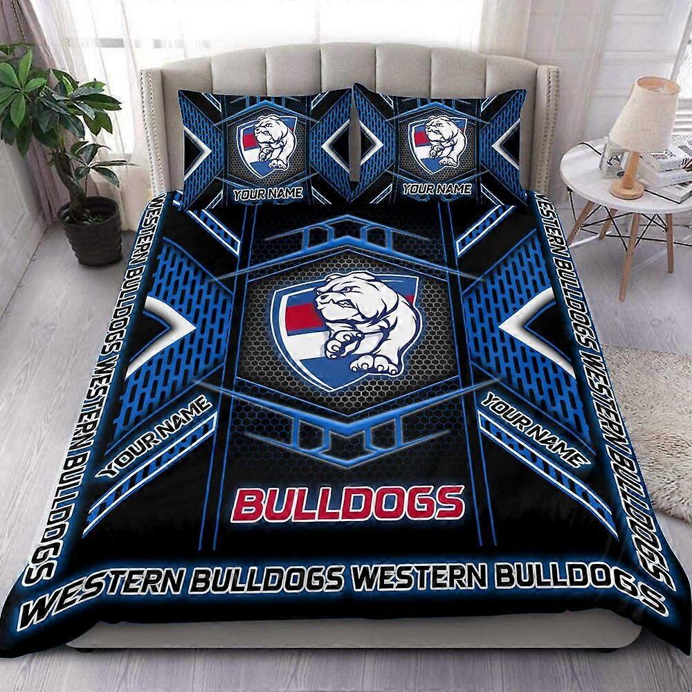 v2513 ملاءات السرير الغربية < wbr / >gs مجموعة الفراش AFL غطاء لحاف Doona هدية للأطفال الرجال طقم مفروشات مزدوج من 3 قطع (1 غطاء لحاف + 2 وسادة) سرير