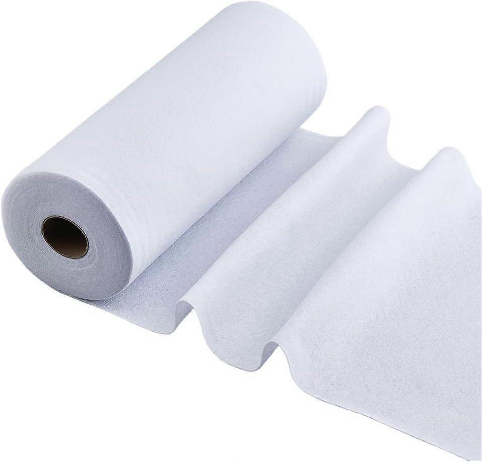 11.81 Inches x 10 Yards Fusible Interfacing for Sewing Single-Sided Loft Iron-On Fusible Fleece Interfacing White Non-Woven Interfacing for Quilting S