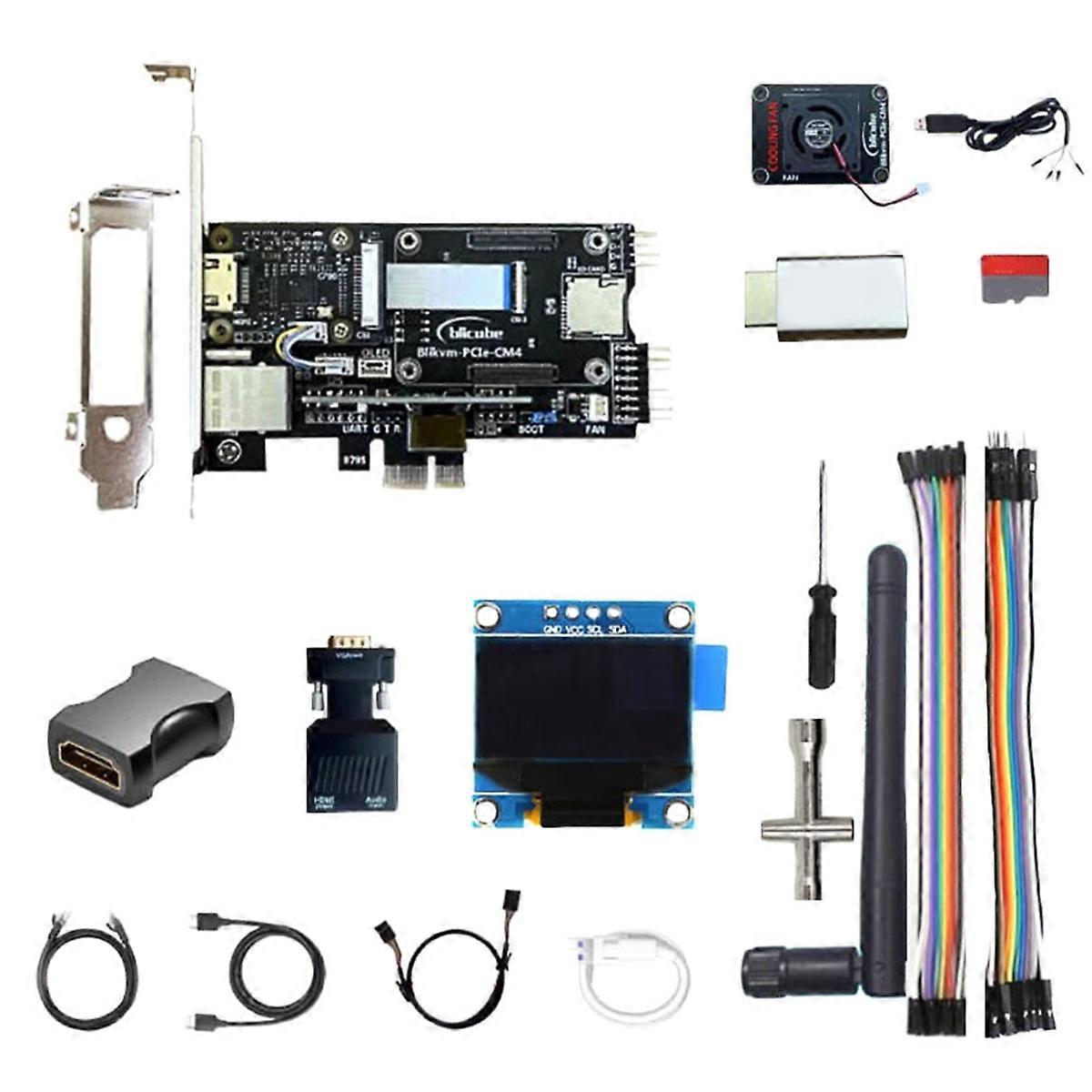 Télécommande Blikvm PCIe « KVM sur IP » pour CM4 avec interface compatible POE