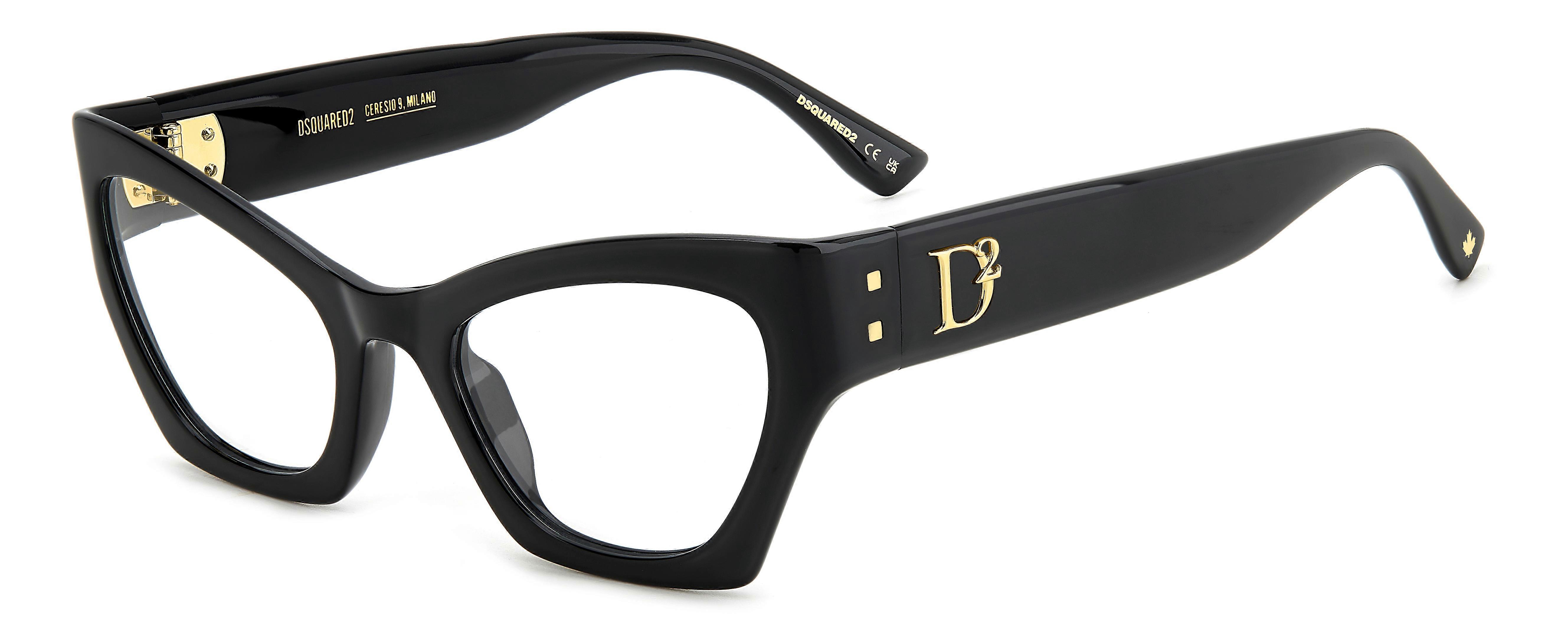 Eyewear Frames DSQUARED2 D2 0133 807 BLACK 53/21/140 WOMAN