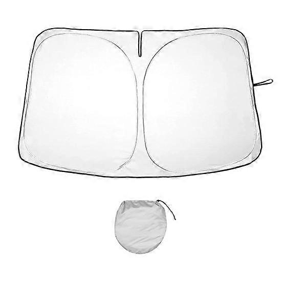 Car Windshield Sun Shade Foldable Design UV-Resistant Sun Protection Easy to Install Front Windshield Sunshade Visor for Tesla Model 3/Y