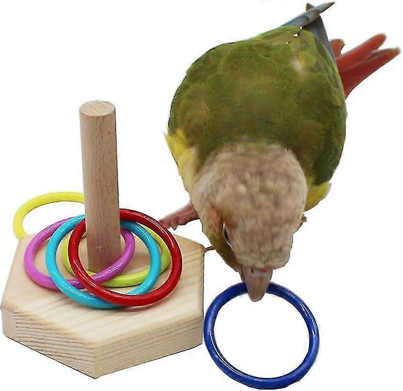 Parrot Interactive Toy, Hexagonal Ferrule Training Toy For Interactive Intelligence Development