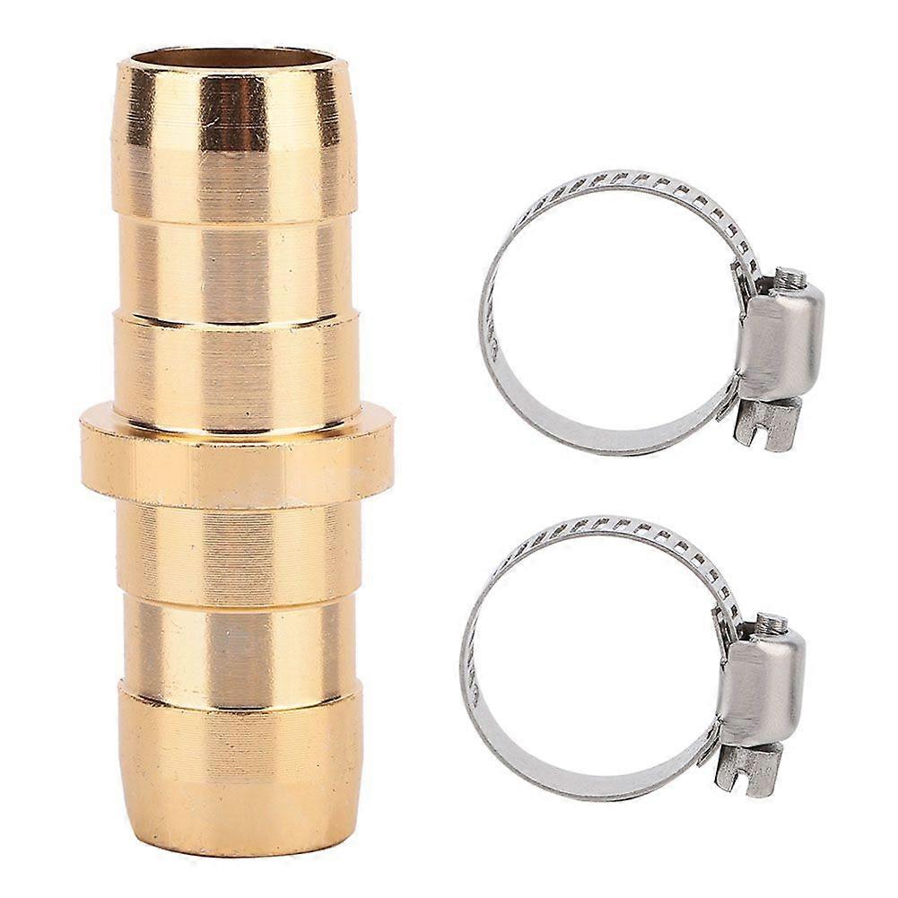3/4" Hose Quick Connector Water Pipe Adapter with Two Hoseclamp for Home Garden
