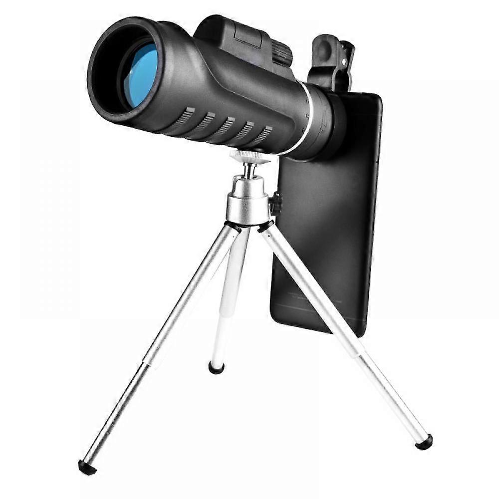 40x60 HD Monocular Telescope with Smartphone Holder & Tripod, Low Night Vision Waterproof Monoculars for Bird Watching