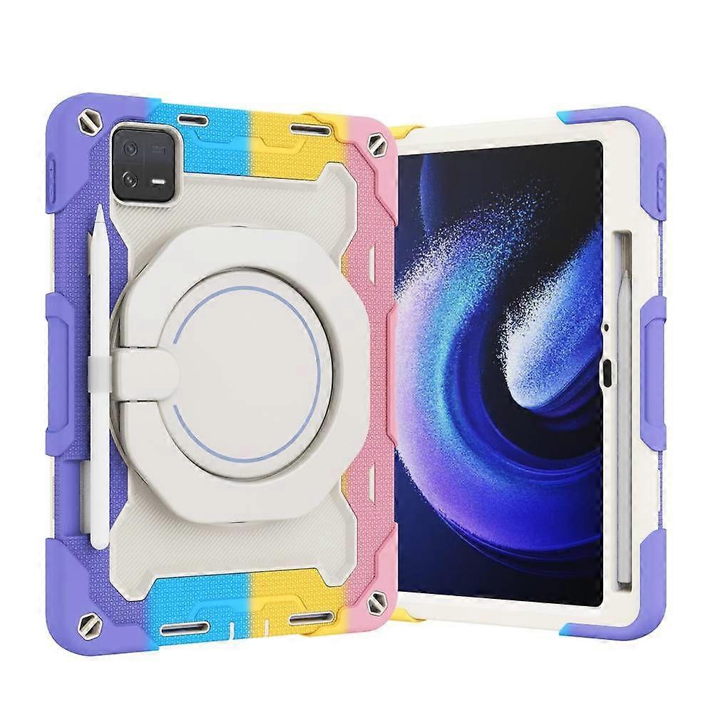 Case for Xiaomi Pad 6 Case - 3-in-1 Heavy Duty Shockproof Protective Cover with Rotundity Bracket and Shoulder Strap, 11.0" Tablet Case
