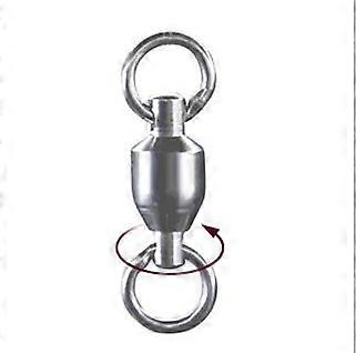 20pcsスイベルフィッシングタックルリングソリッドローリングフックルアーベアリング(7#20pcs)