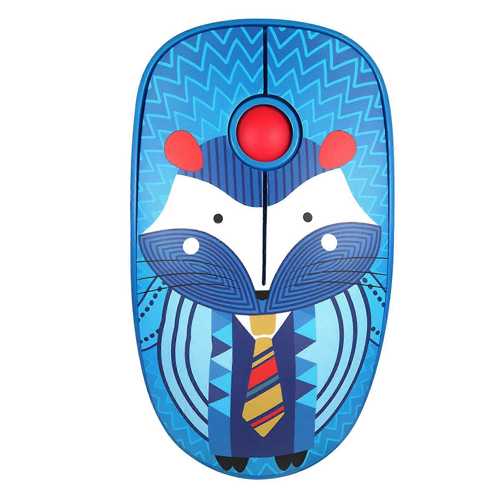 Cute Cartoon Mini Wireless Game Mouse 3Key+3D 1500DPI for Laptop Notebook (Hedgehog)