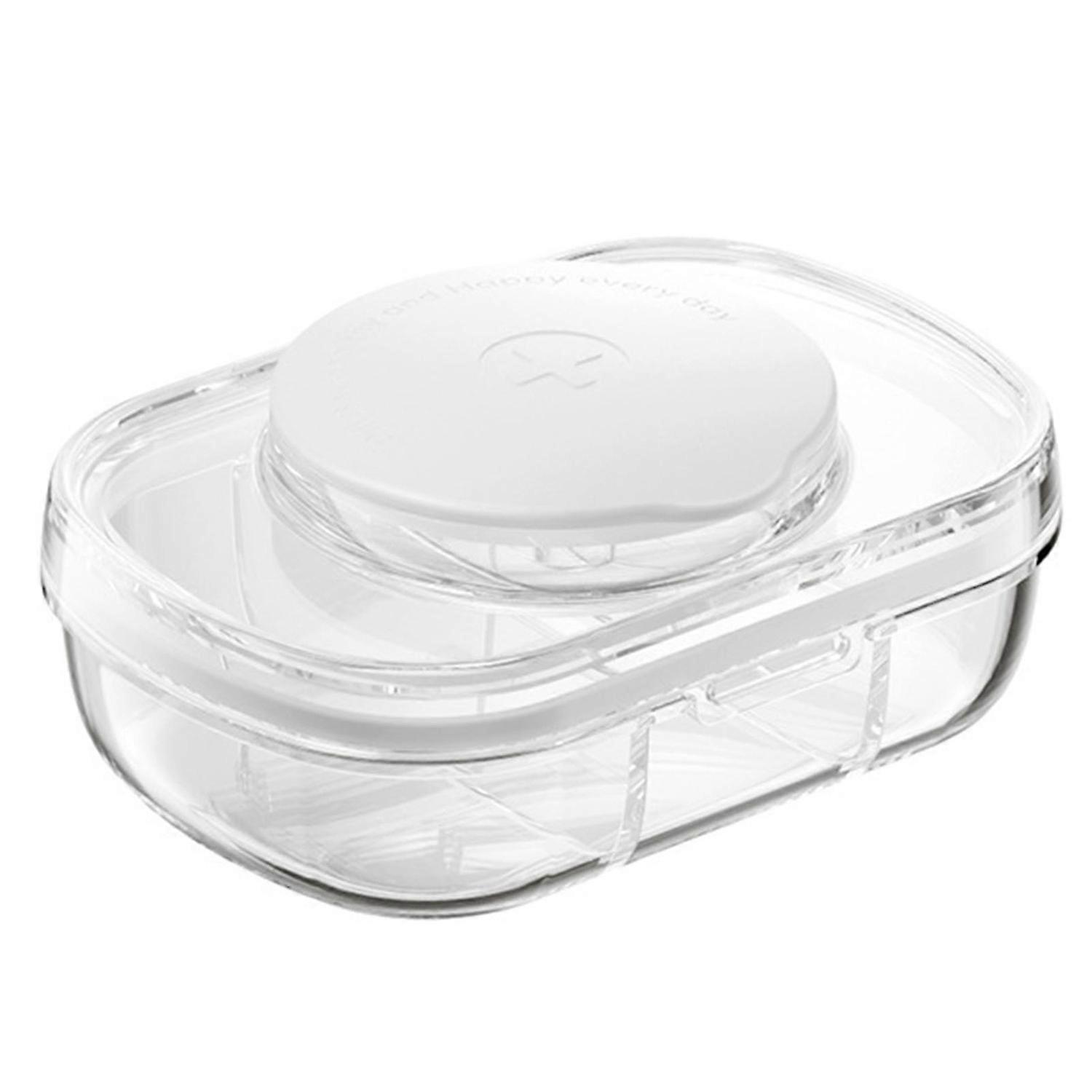 Portable Sealed Pill Box Moisture-proof Mini Clear And Visible One Week Pill Box Dispenser for