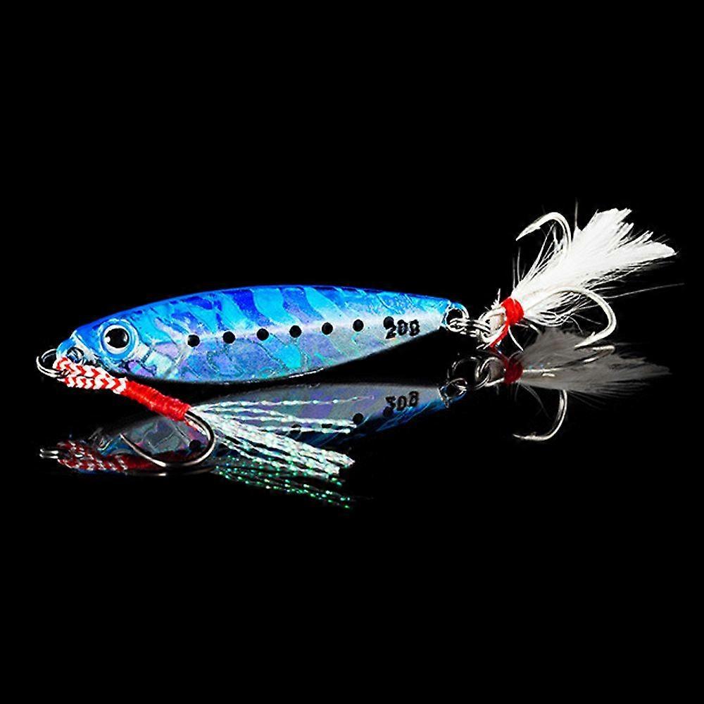 QXO Fishing Lure 10 20 30g Silicone Toy Light Hook Spinner Spoon Ice Minnow For Autumn And Spring In Sea And Freshwater