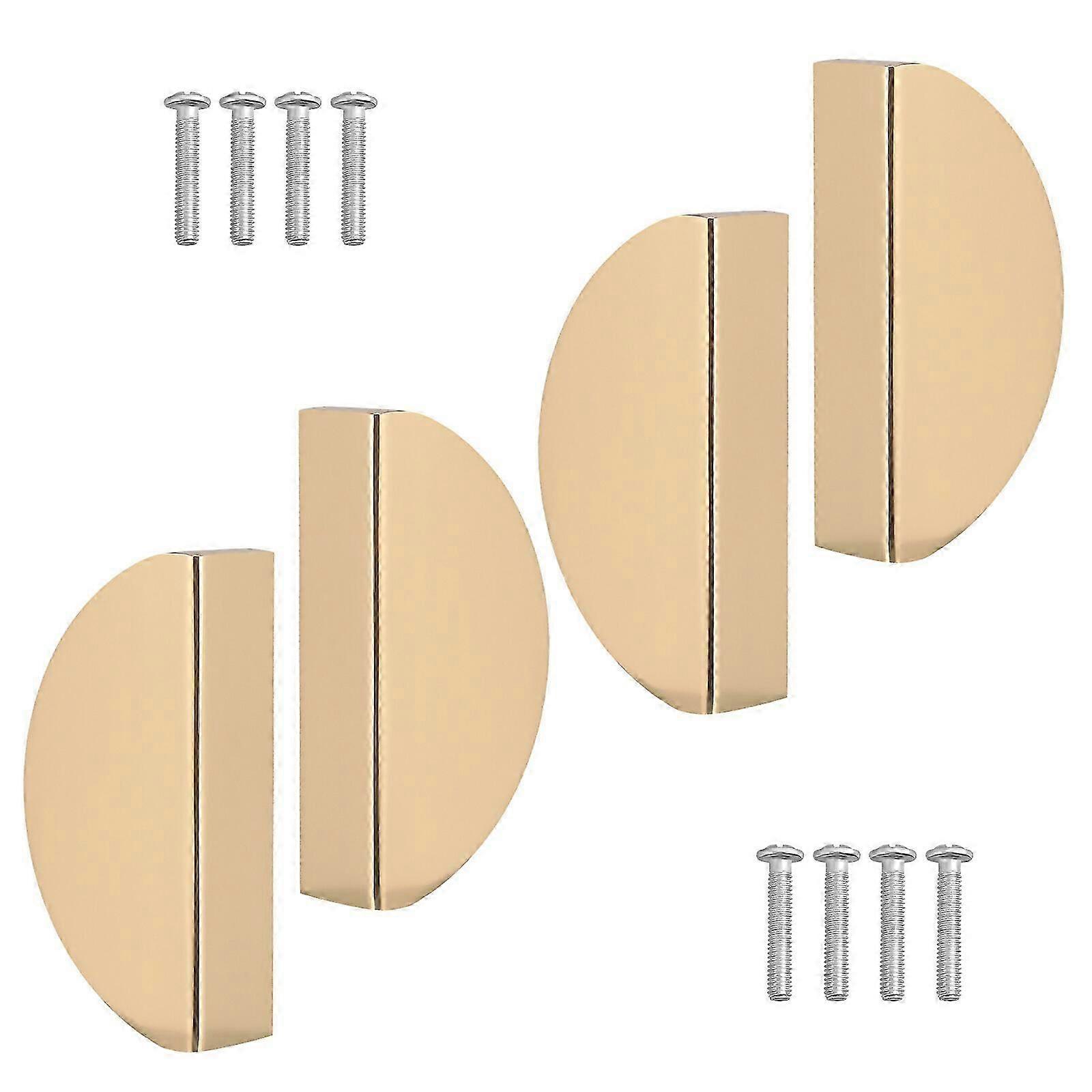 4pcs Simple Semicircular Handle Light Luxury Cabinet Grip Wardrober Door Handle
