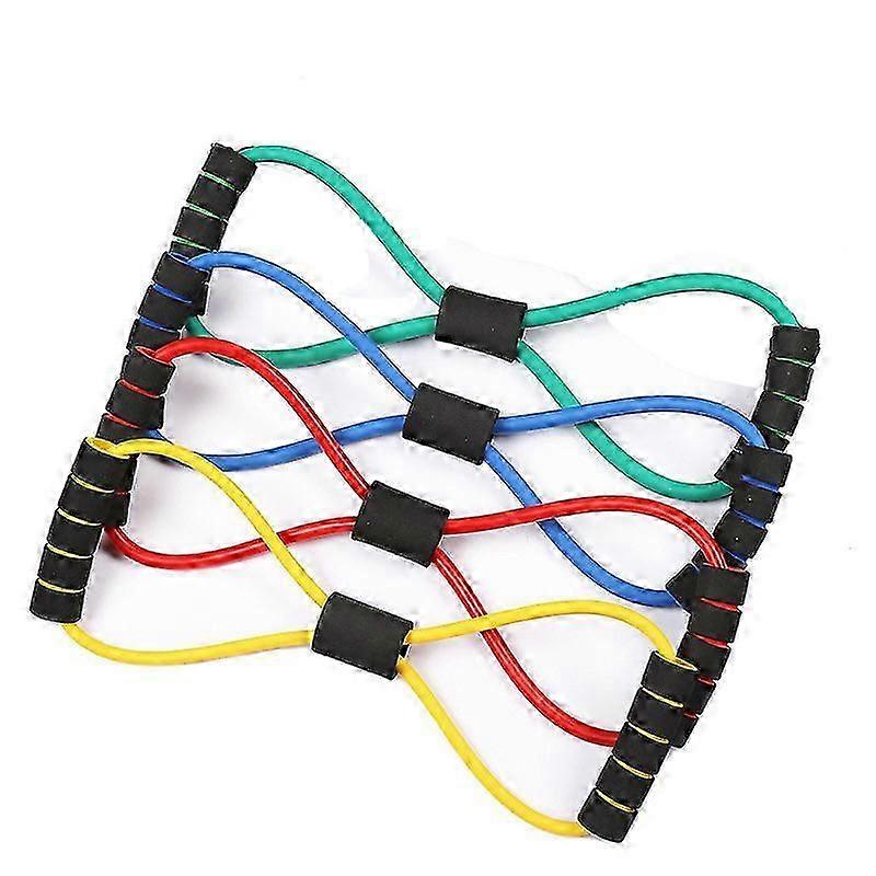 図8エクササイズバンド3台のPCセットレジスタンスリングエクササイズバンド3種類のレジスタンスホーム、ジム、ヨガ、ピラティス、理学療法トレーニングに使用されます