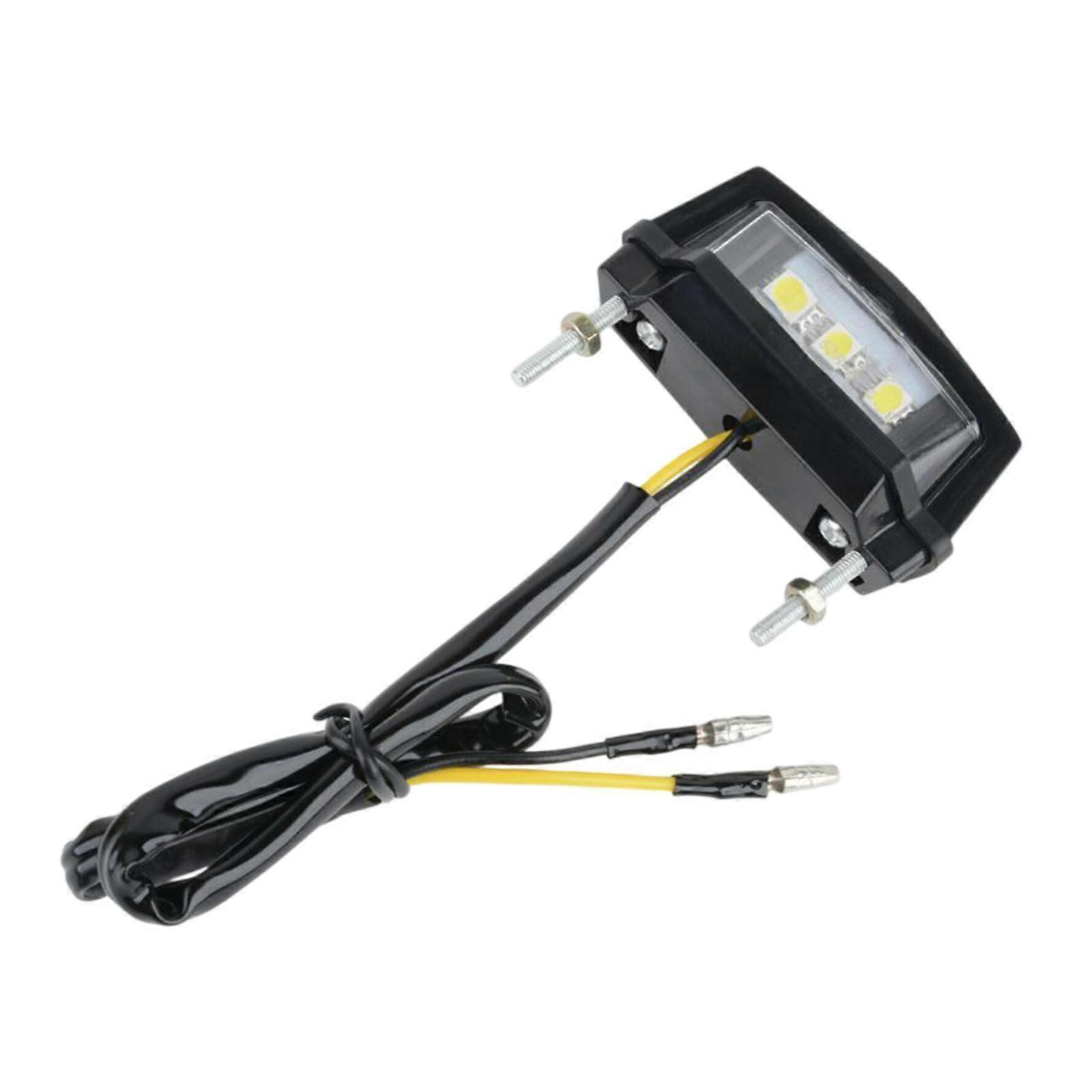 Generic License Plate Lamp Assembly Waterproof Replace Rear Brake Tail Light