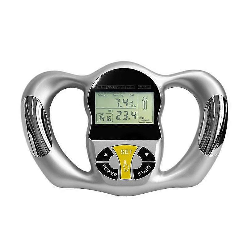 Portable Body Fat Analyzer Digital BMI Monitor Handheld Body Fat Measuring Device BMI Calorie Meter LCD Screen Health Monitor