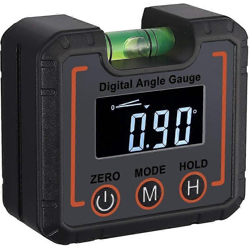 Professional LCD Digital Inclinometer, with High Precision Horizontal Bubbles, Magnetic with V-Groove, (°degrees / % / mm/m / IN/FT)