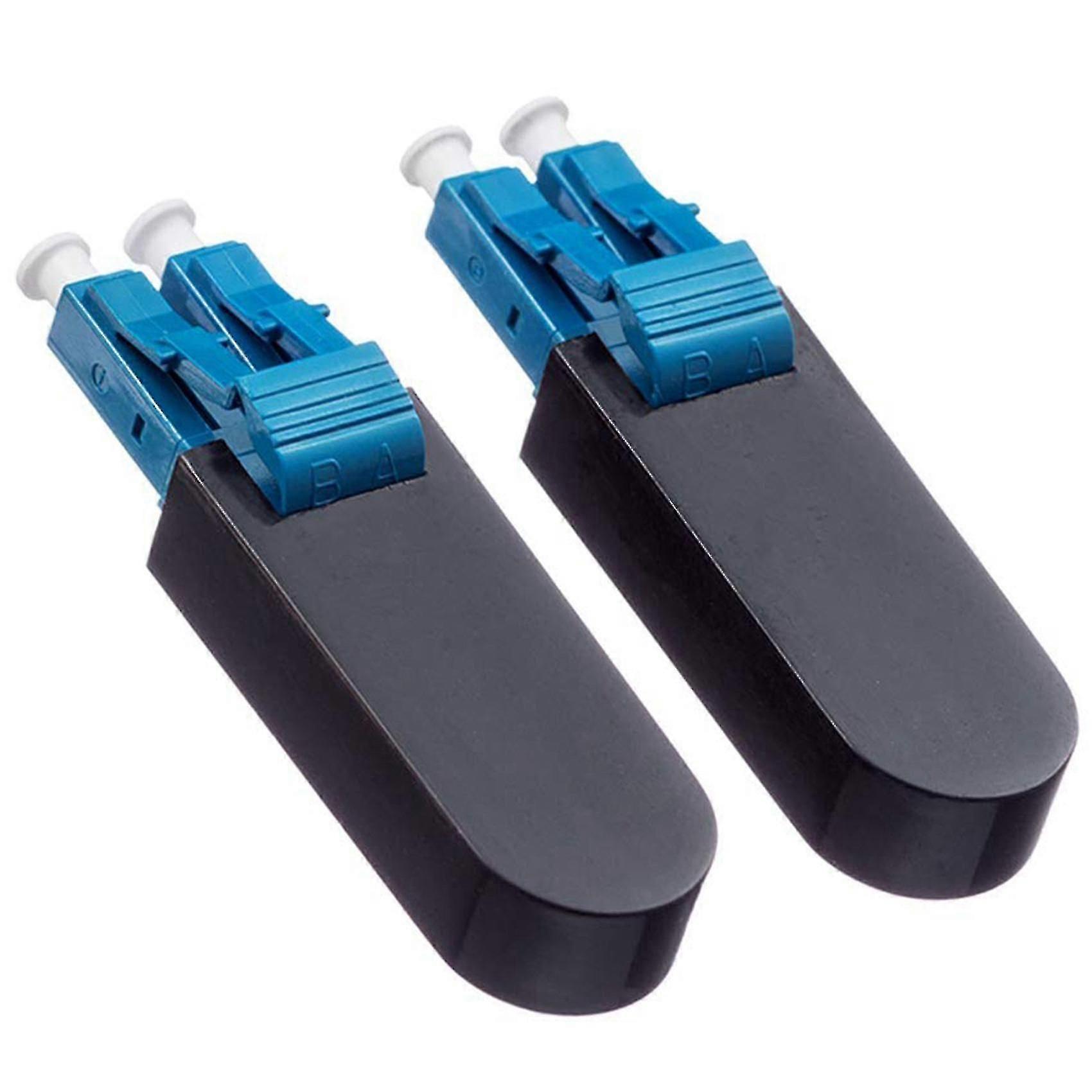 2-pack Single Mode Lc / upc Fiber Optic Loopback Adapter Cable, Singlemode 9/125 Test Plug per Testin