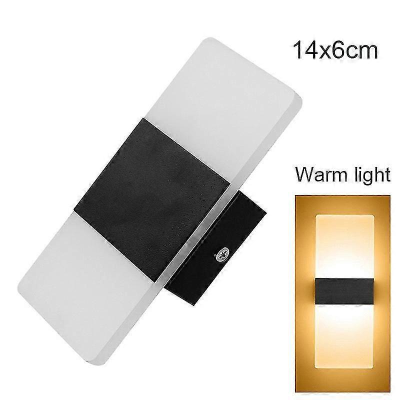LED Wall Light-up Down Cube Indoor Outdoor Sconce Lighting Lamp Fixture Decor