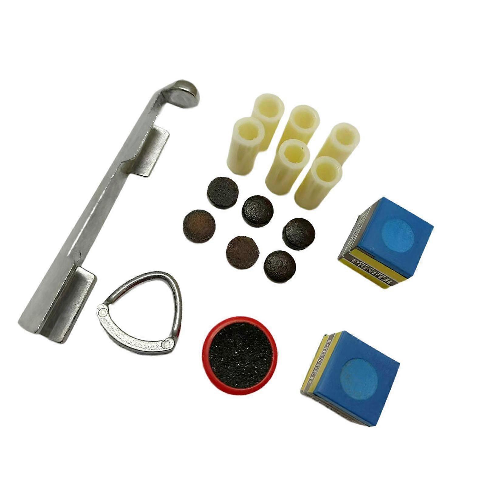 Pool Queue Reparatur Tipp Kit 6x Queue Ferrule Wartung Reparatur Billard Pool Kit