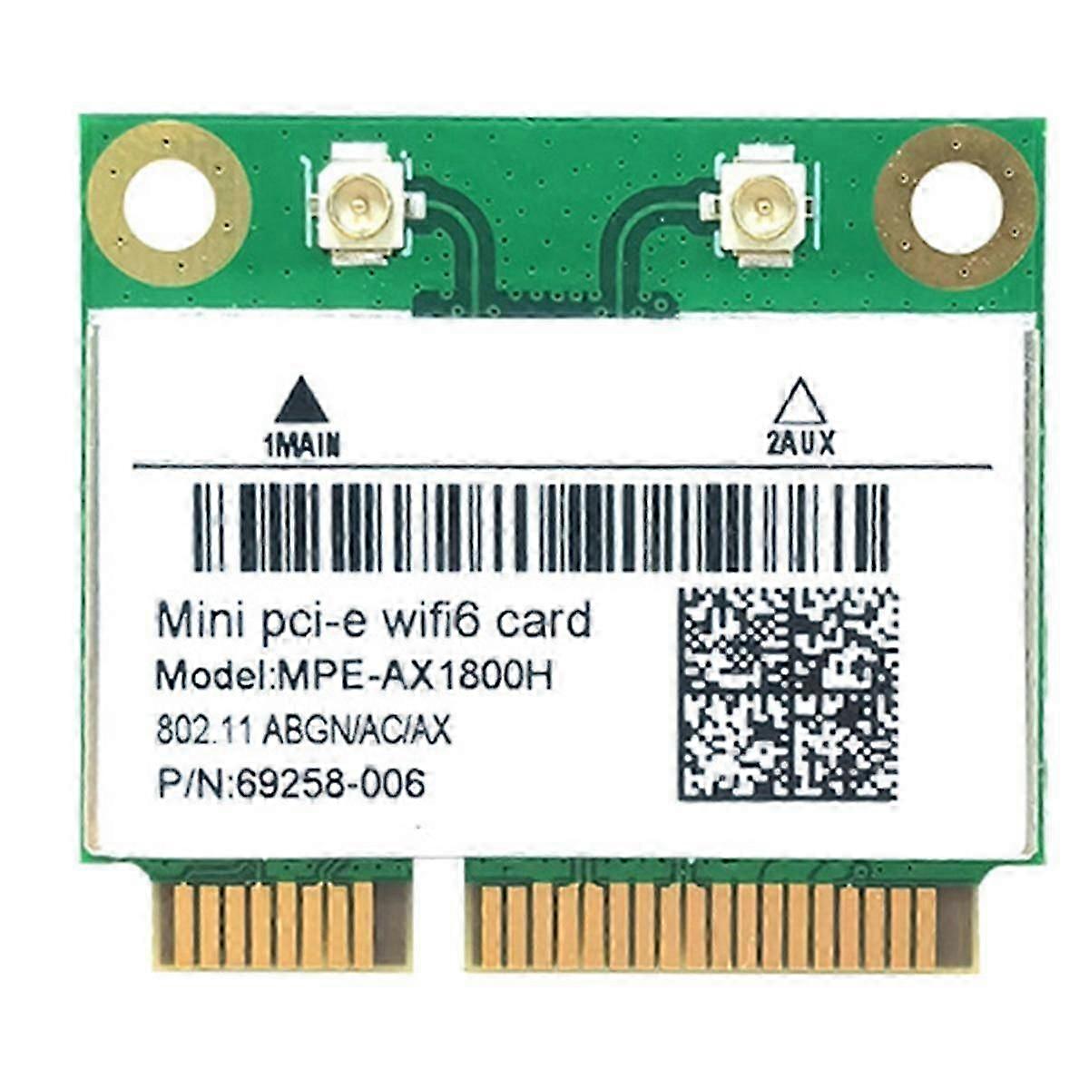 RTL8852BE WIFI6 Card AX1800M WiFi Bluetooth5.2 2.4GHz/5GHz Dual-Band WIFI Card Adapter 802.11ax compatible with Win10/Win11