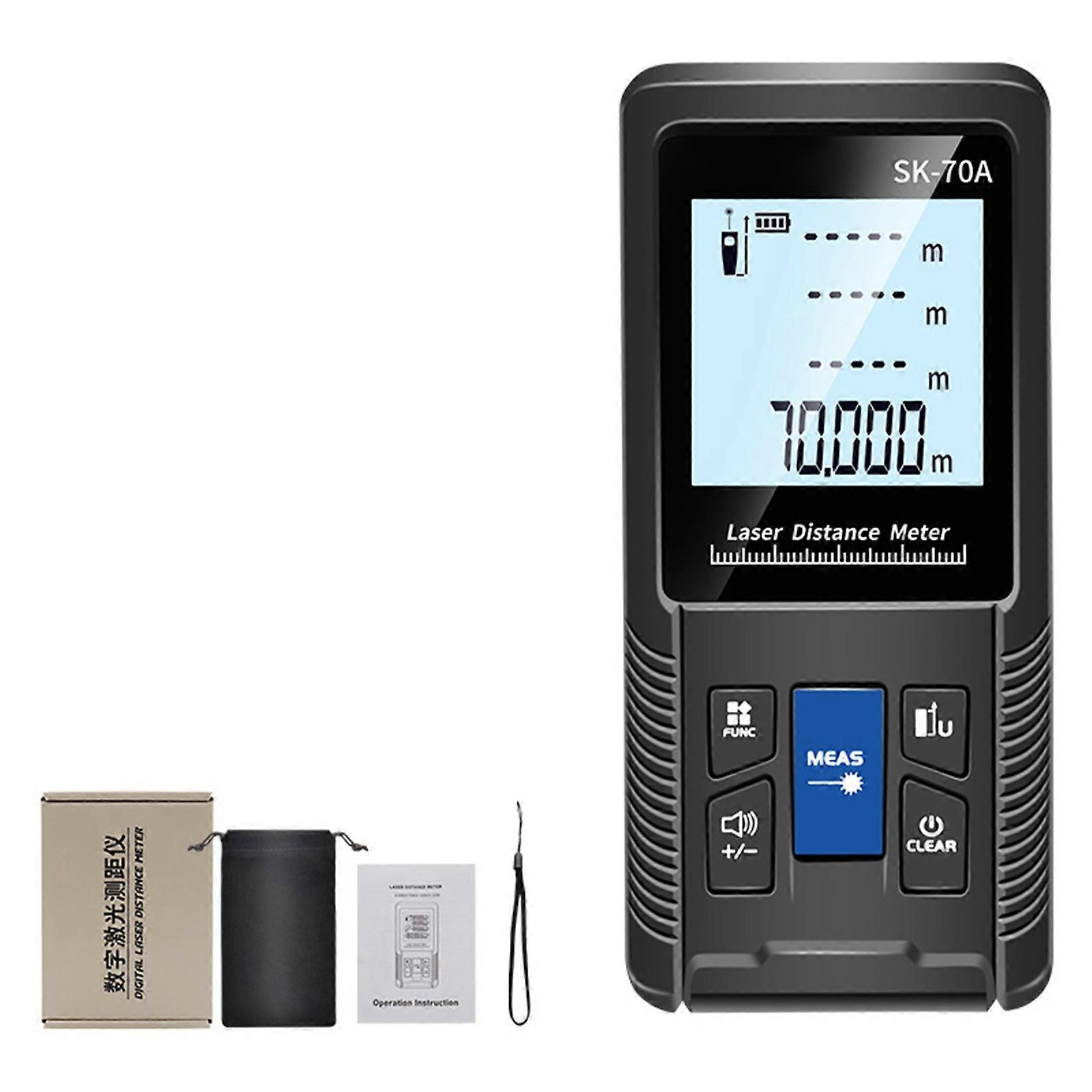 Intelligent Lasers Distance Display Meter Portable Hand Held Digital Measure Tool Roulette Rangefinder Shockproof Device