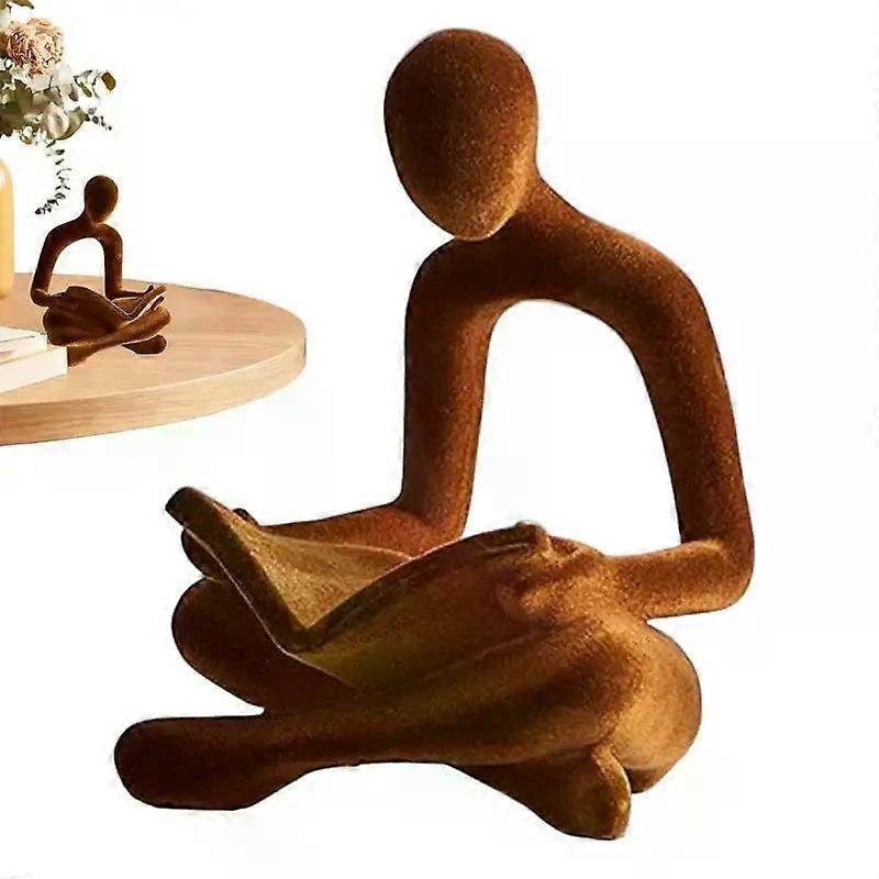 Abstract Figures Statues Decor Flock Statue Collectible Figurines Home Decorations