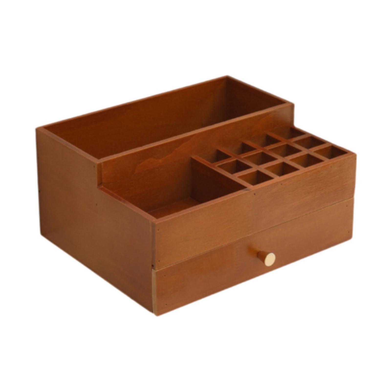 קופסת אחסון שולחן מגירת אחסון איפור חסינת אבק לתכשיטי משרד שידה