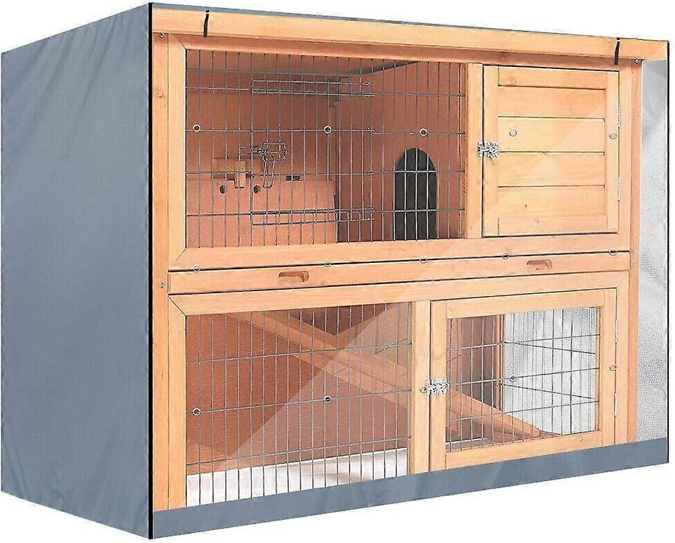 4ft Double Layer Rabbit Cage Dust Cover, Universal Winter Waterproof Dust Cover