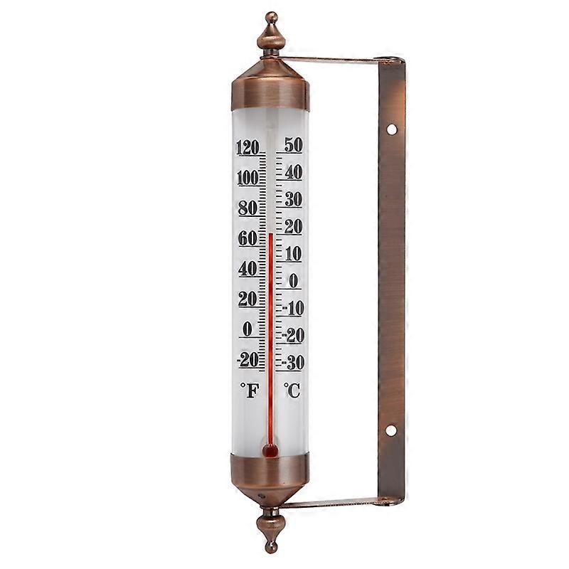 10 polegadas de aço superior Indoor/Outdoor Termômetro decorativo sem fio