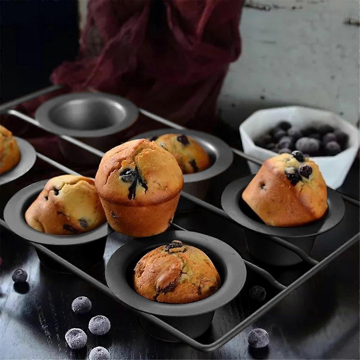 6 Cup Nonstick Popover Pan Muffin Cupcake Bakeware Pudding Pan