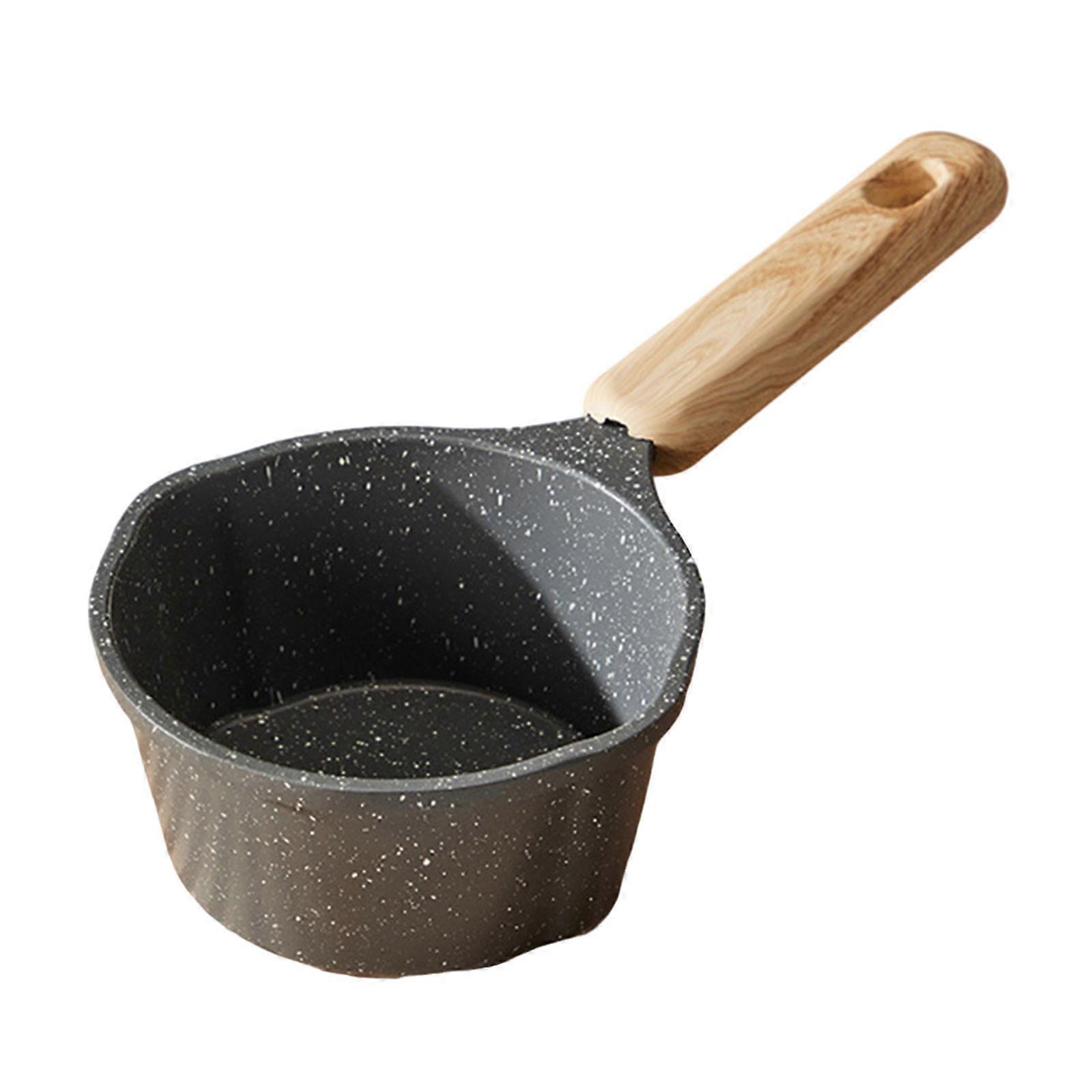 Milk Pots Frying Pans Nonstick Mini Saucepan Butter Warmer Pots with HeatResistant Long Handle Small Cookware  2