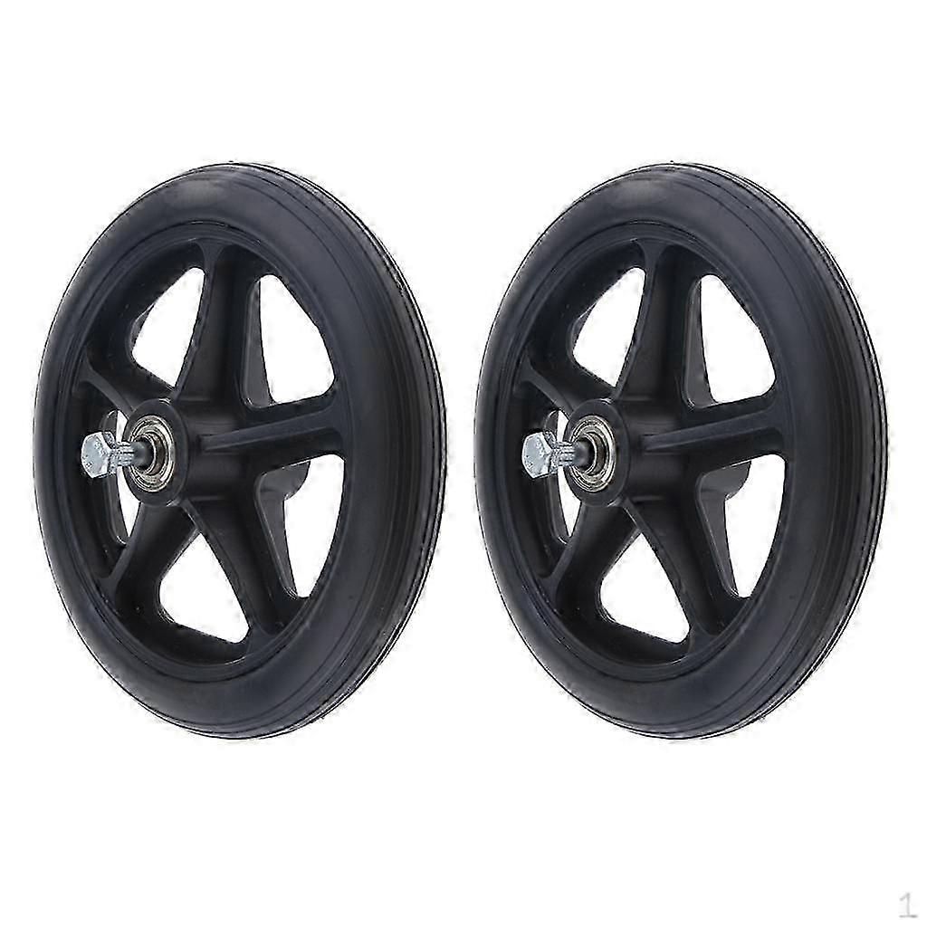 2pcs High Quality 7" Front Castor Wheels Replacement 5/16 Bearing