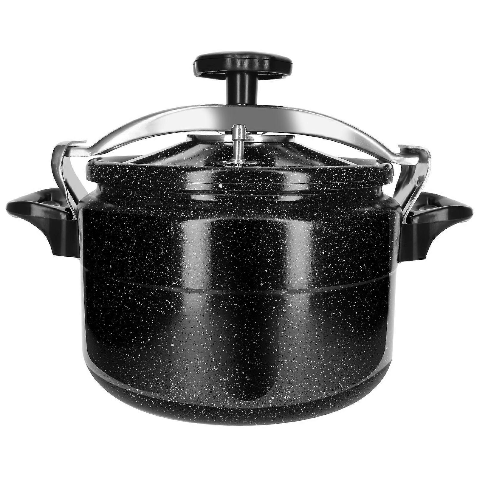 5L Pressure Cooker with Nonstick Stone Coating, Black